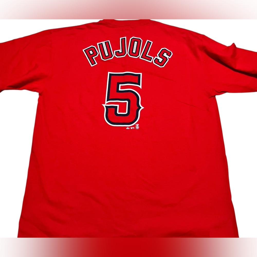 Majestic Los Angeles Angels men's Short Sleeve MLB Tee shirt
Pujols #5 size XL